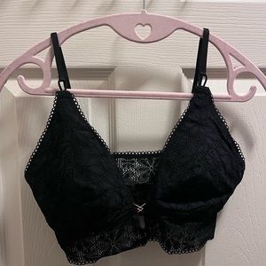 Aerie Black Lace Lounge Bralette